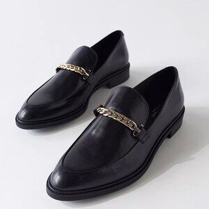 vagabond shoemakers frances buckled chain loafer - women's size 8/38